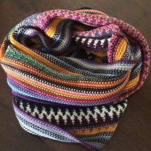 Nordstrom colorful knit scarf